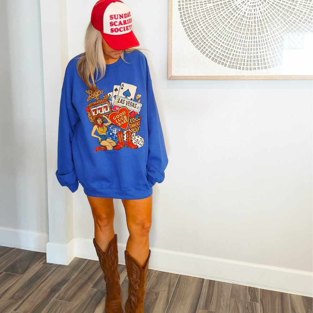 NWT Good Luck Cowgirl Western Sweatshirt - Picture 8 of 12